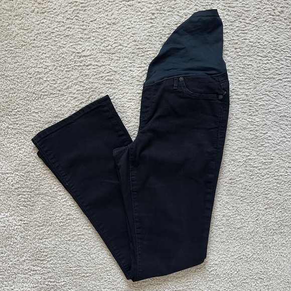 Women's Maternity Jeans Boot Black 12 - Picture 1 of 7